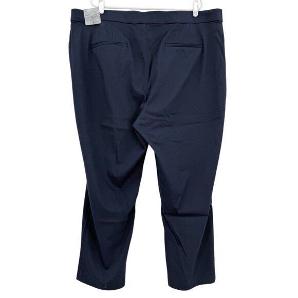 NWT Catherines Womens The Universal Navy Pants Size 28WP Stretch Contoured Waist - Picture 2 of 10